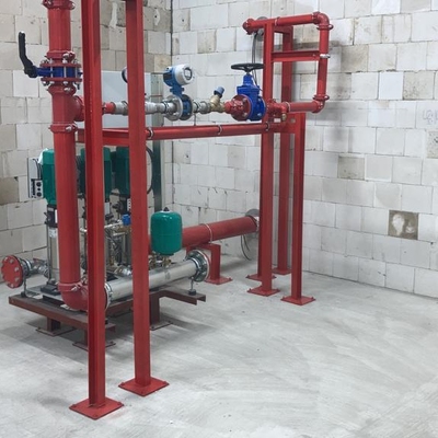 Pompownia hydrantowa - DL Invest Park Płock (w trakcie motażu)