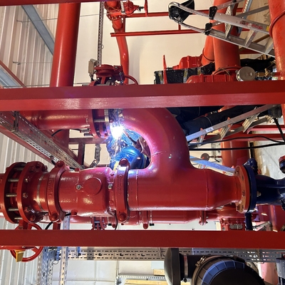 Wymiana nieszczelnego odcinka rurociągu testowego